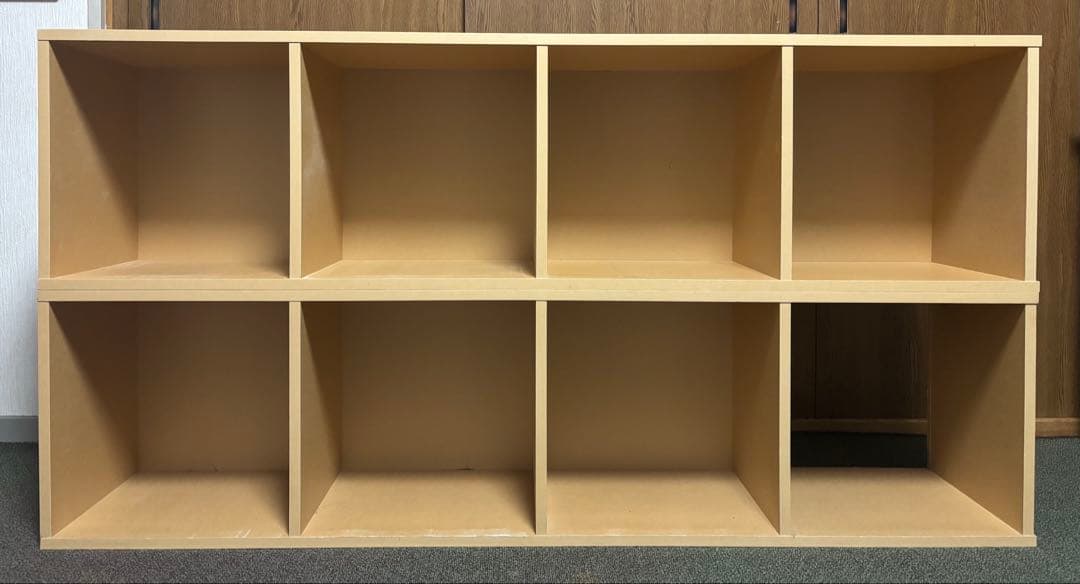 廃盤！無印良品 パルプボードタテヨコA4 4段×2セット＋連結パーツ