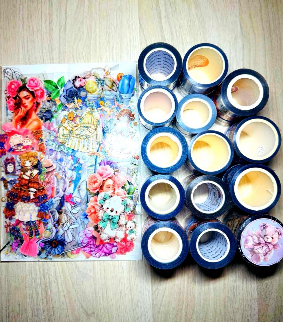 断捨離SALE♡⃛限定2セット 海外マステ・コラージュ素材他 大量まとめ売りSP①