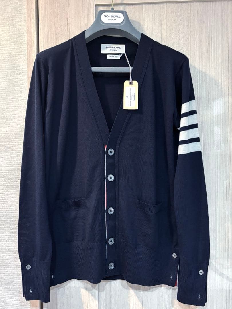 THOM BROWNE 4bar クラシックカーディガン 0