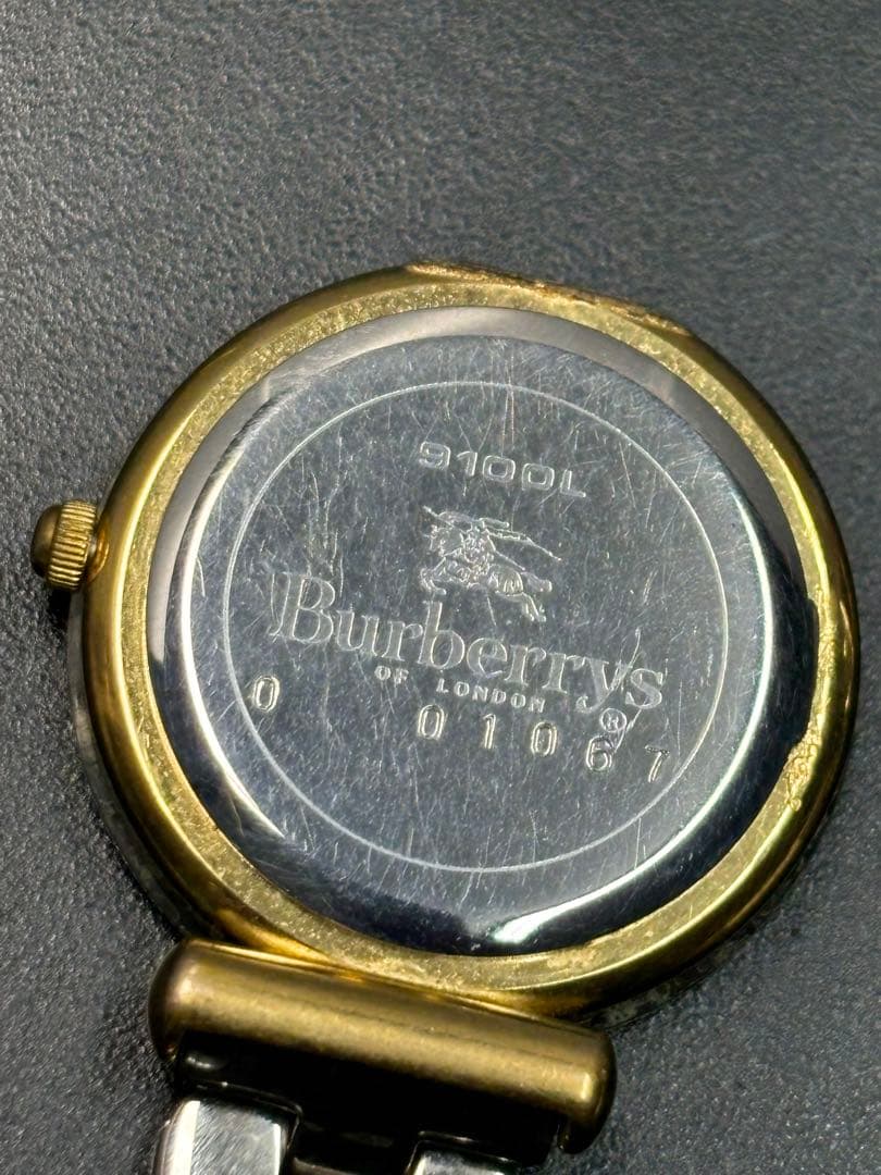 【稼働品】BURBERRY 9100L チェンジベゼル バーバリー 腕時計 訳有