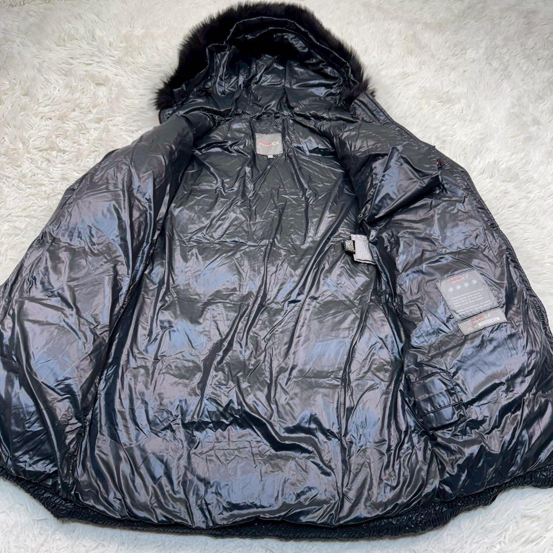 極美品✨ デュベティカ kappa ダウンコート 黒 フォックスファー 40 L