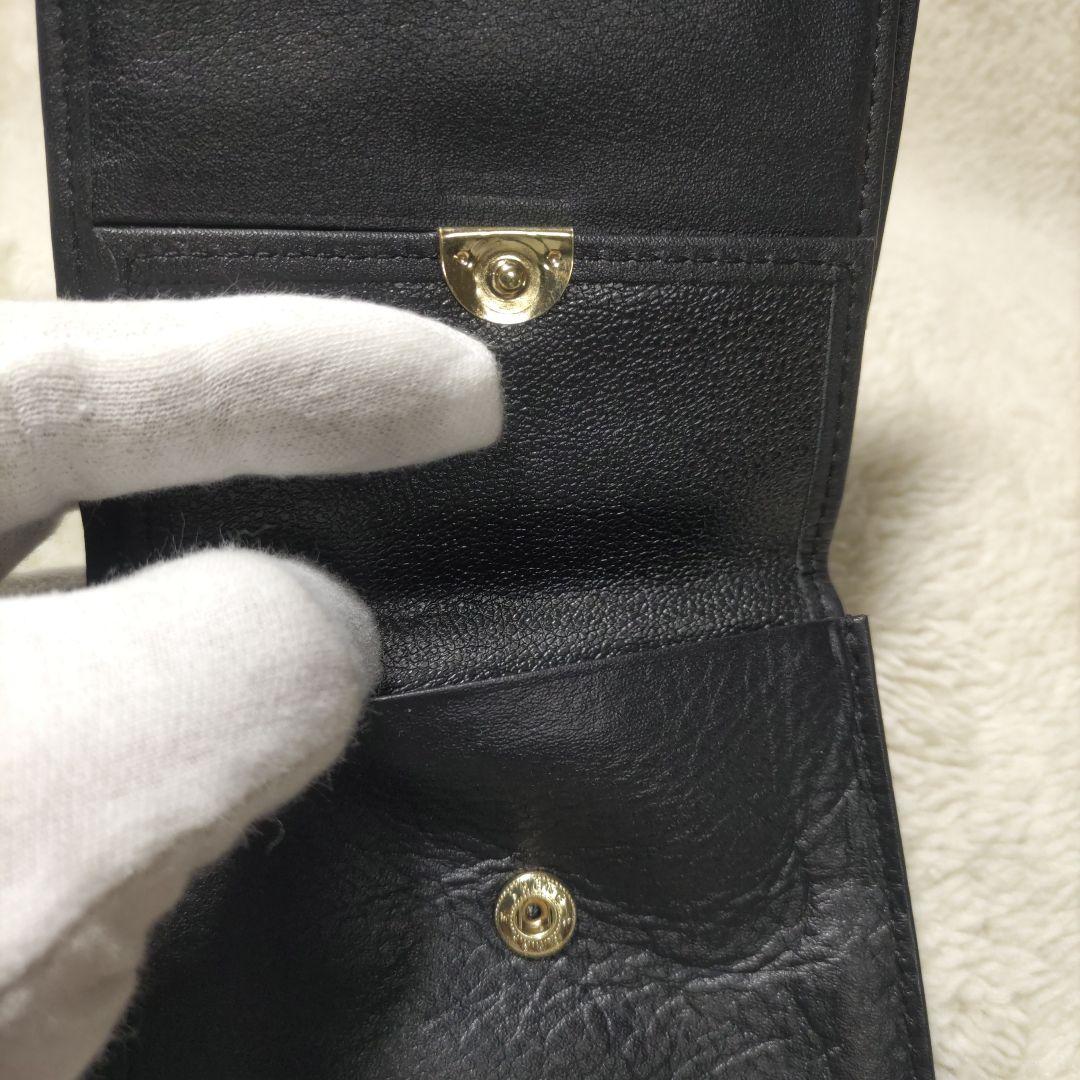 皇居　皇室　限定　折り財布　本革　黒