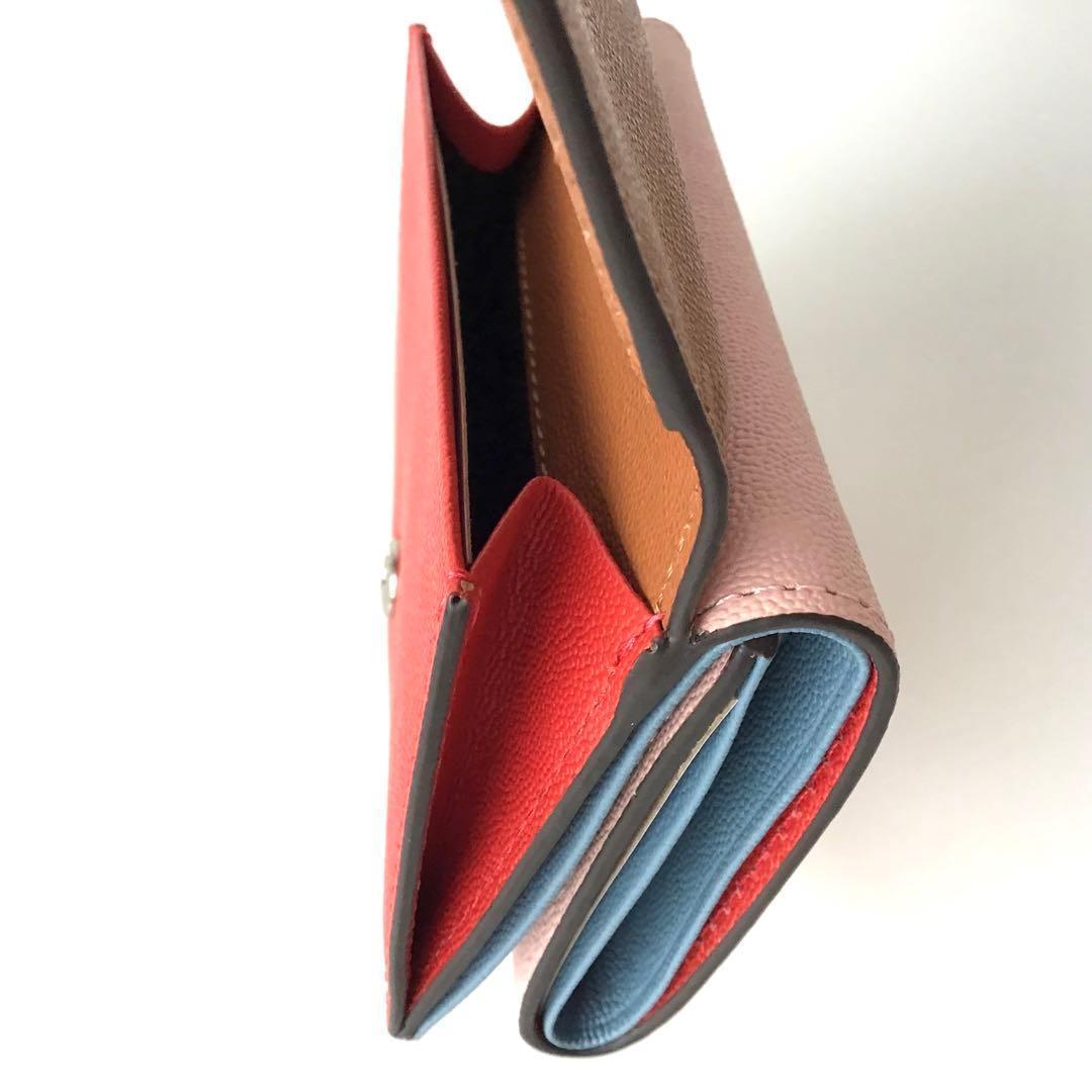 【新品】ポールスミス✨カラーブロック ３つ折り財布 キャメル ミニ財布 折財布