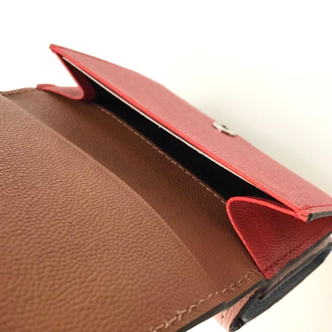 【新品】ポールスミス✨カラーブロック ３つ折り財布 キャメル ミニ財布 折財布