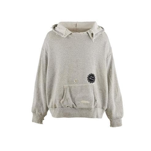SAINT MICHAEL HOODIE / DOUBLE FACE グレー M