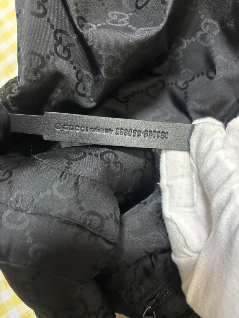 ね*︎様 GUCCI ナイロン リュックサック ブラック
