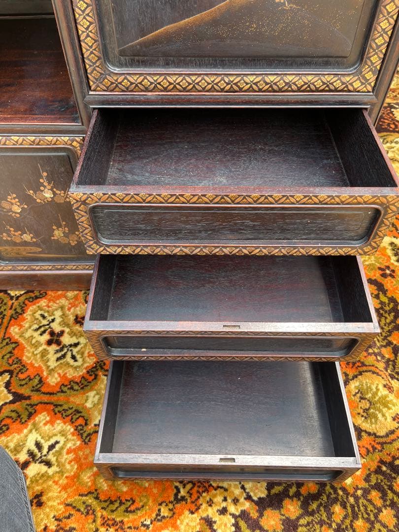 螺鈿 茶棚 茶箪笥 飾り棚 中国 インテリア 年代物 当時物 アンティーク