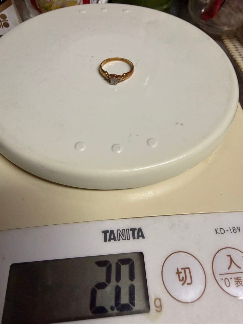 U*n様 アクアマリン ダイヤモンド ゴールドリング 2.0g