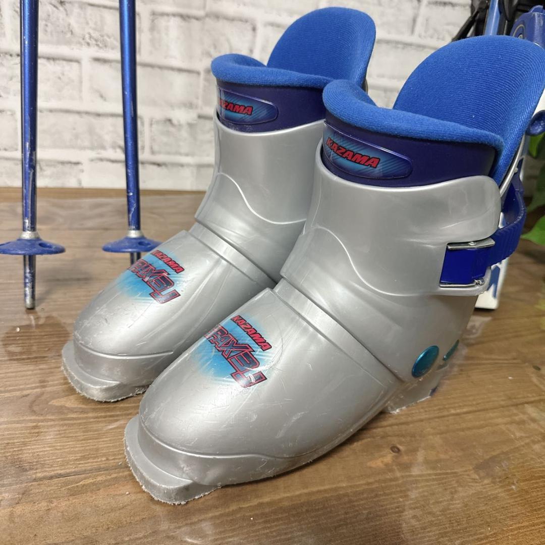 KAZAMA SPAX ジュニアスキー ストック ブーツ 4点セット 100cm