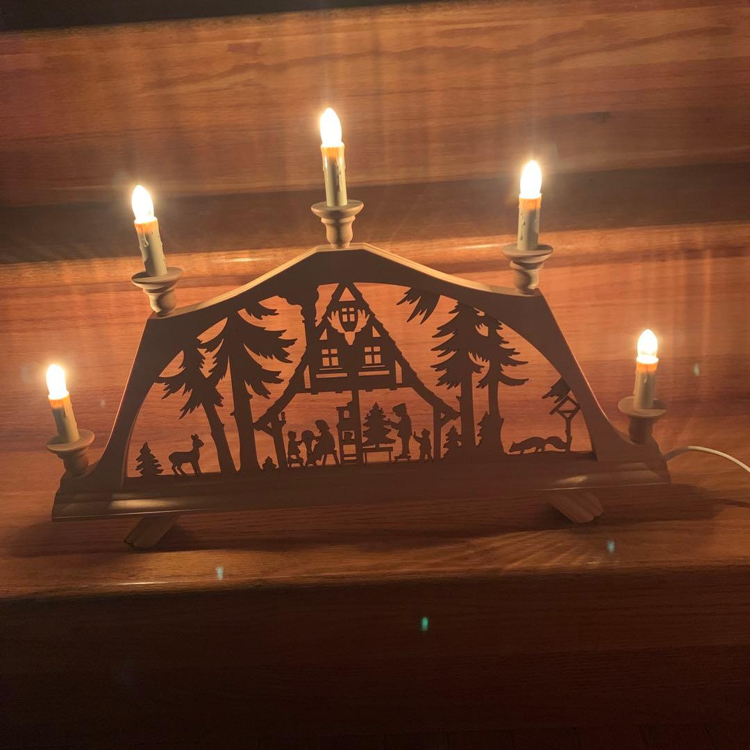 ドイツ製　クリスマス　キャンドルアーチ　希少　木製