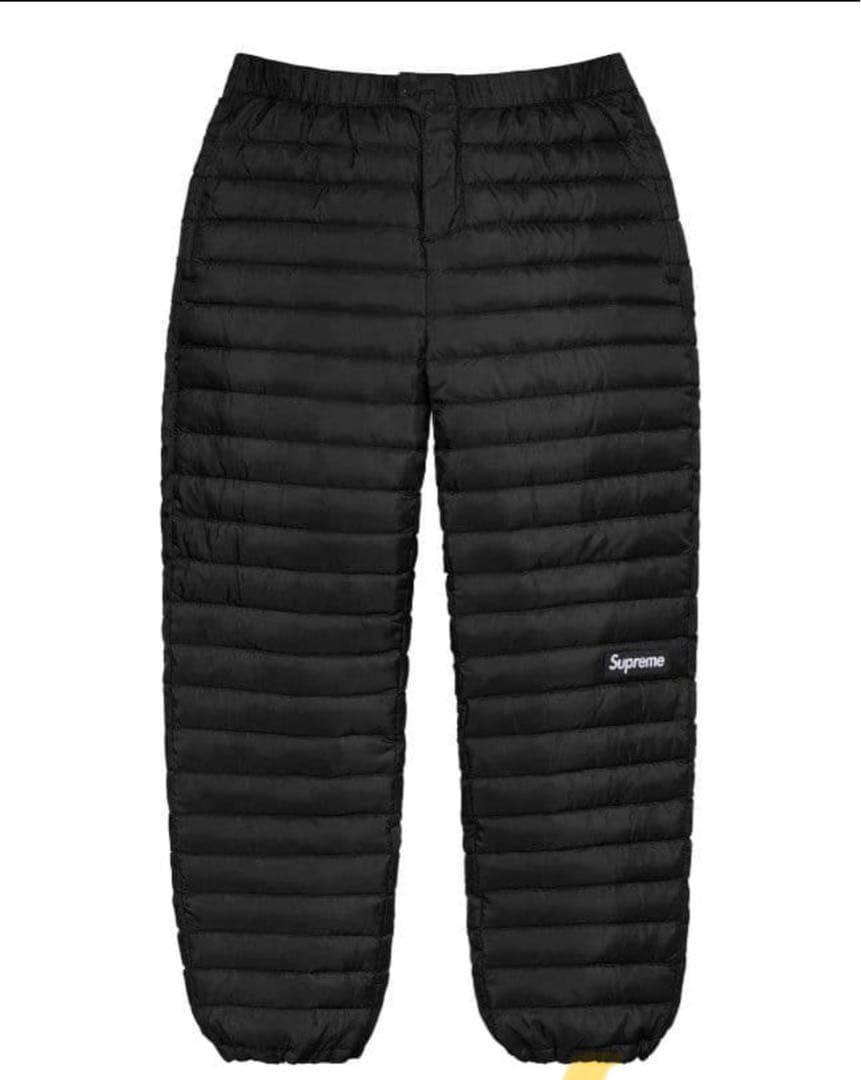 週末限定値下げ！Supreme 黒 ダウン　パンツ　M
