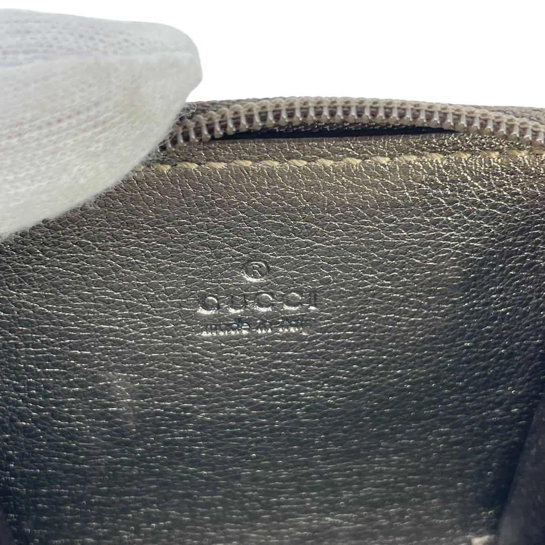 美品GUCCI グッチ ブラウン グッチシマレザー ケース