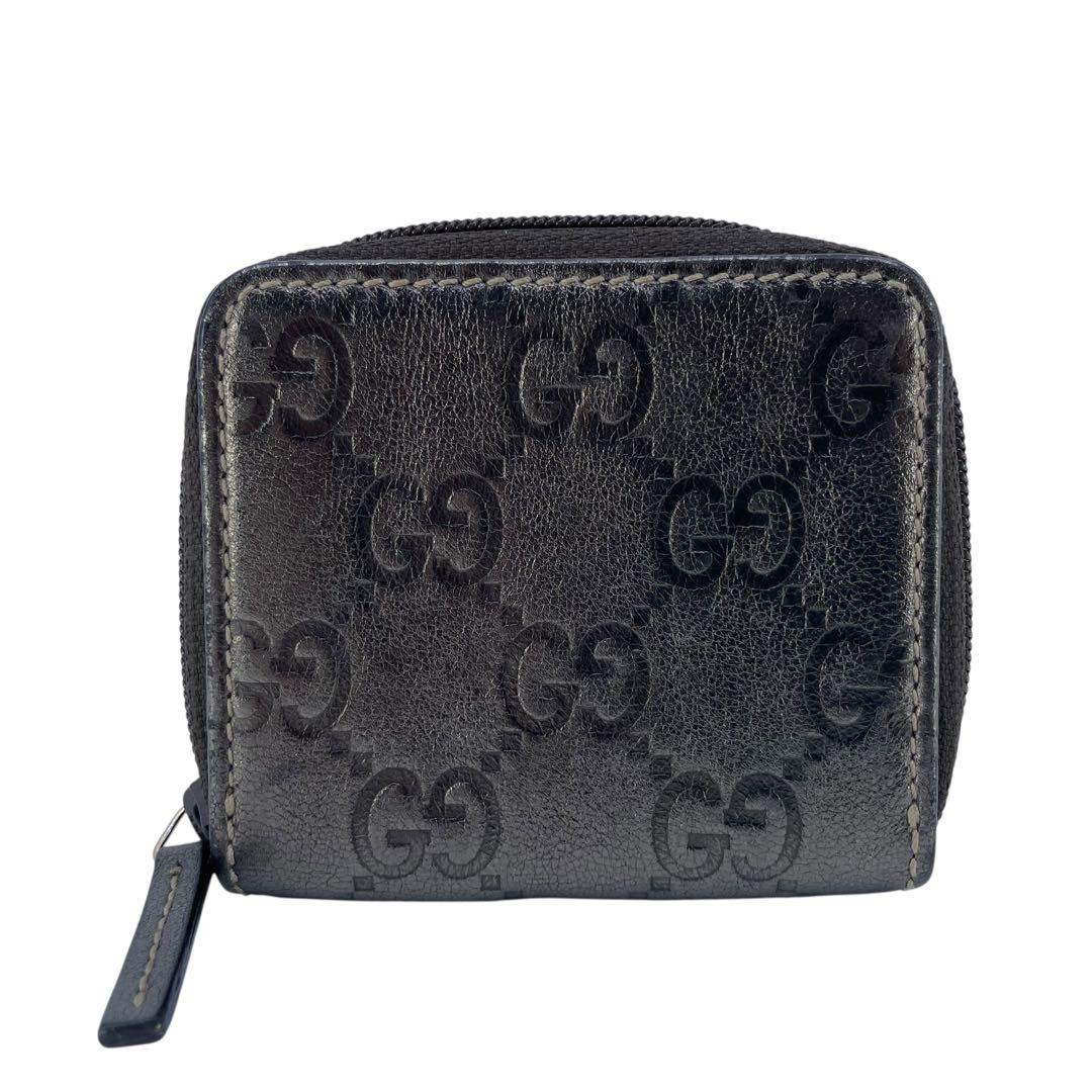 美品GUCCI グッチ ブラウン グッチシマレザー ケース