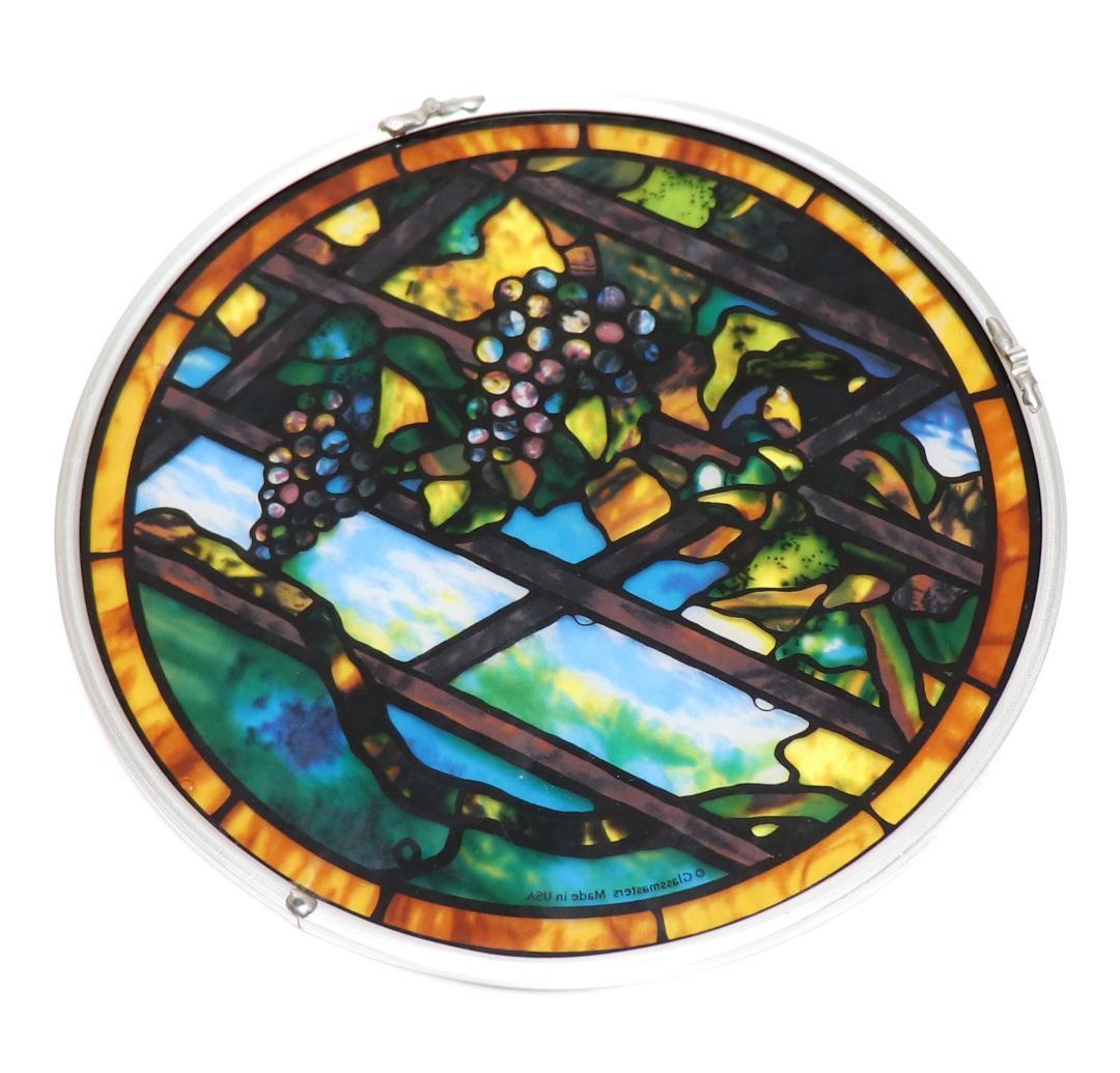 ルイス・C・ティファニー ヴィンテージステンドグラス トレリス 葡萄の木 ブドウ