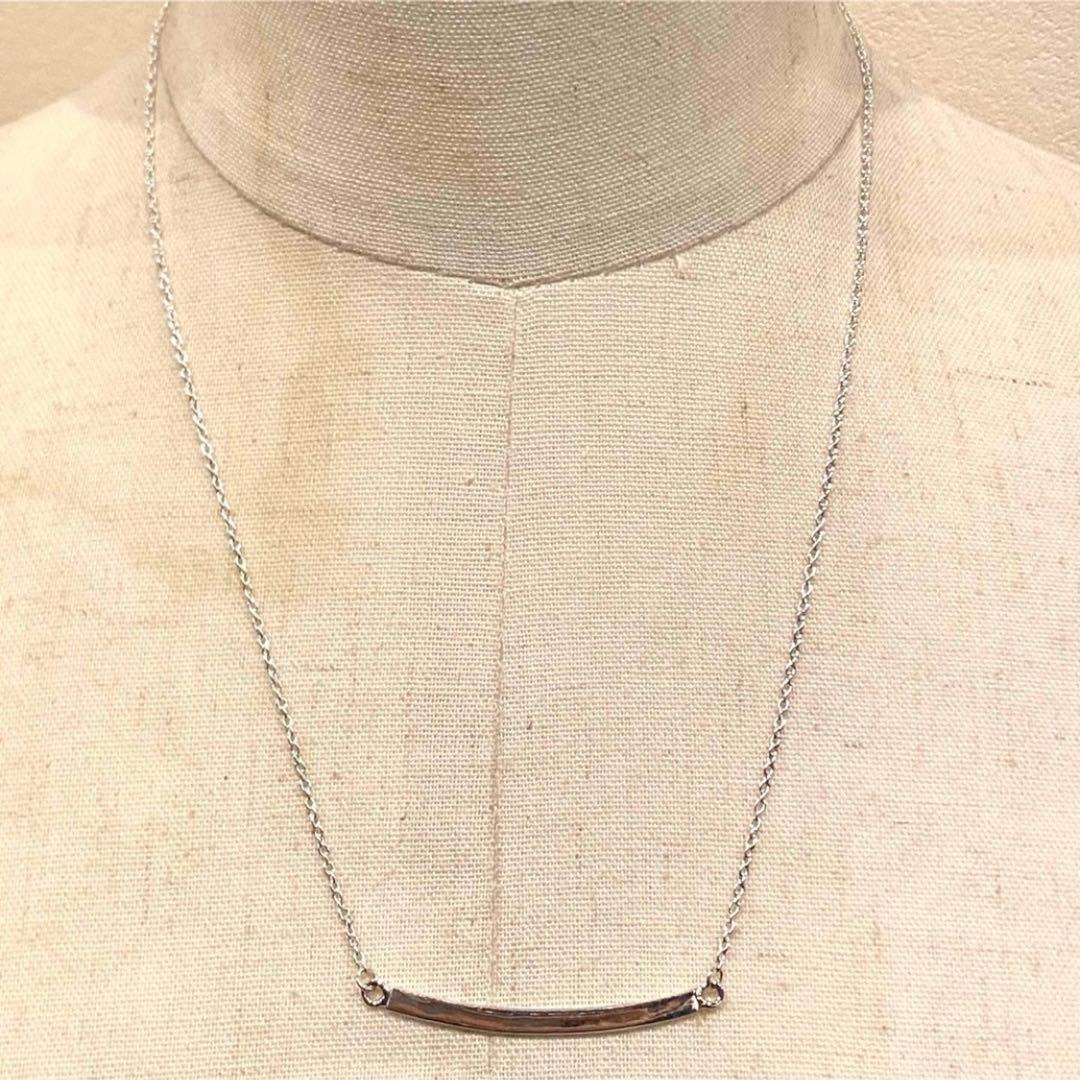 SILVER925 NARROW ID PLATE NECKLACE/シルバー