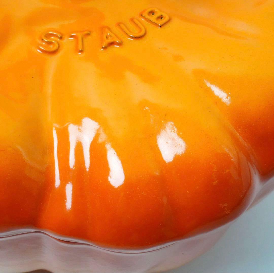 希少⭐︎ストウブ staub ココット パンプキン　オレンジ　24cm ビンテージ