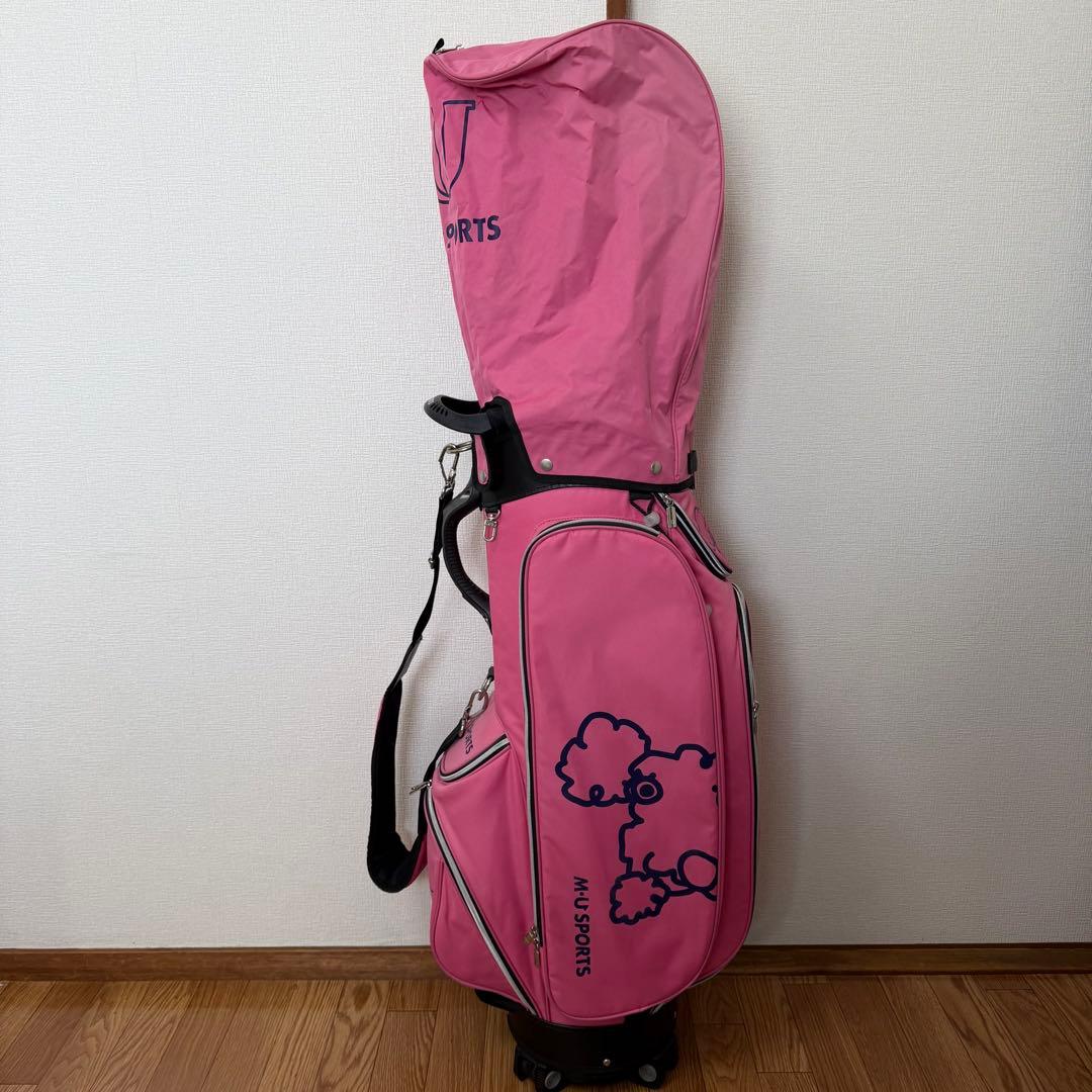 ｍu ＳＰＯＲＴＳ レディース キャディバッグ【ピンク】
