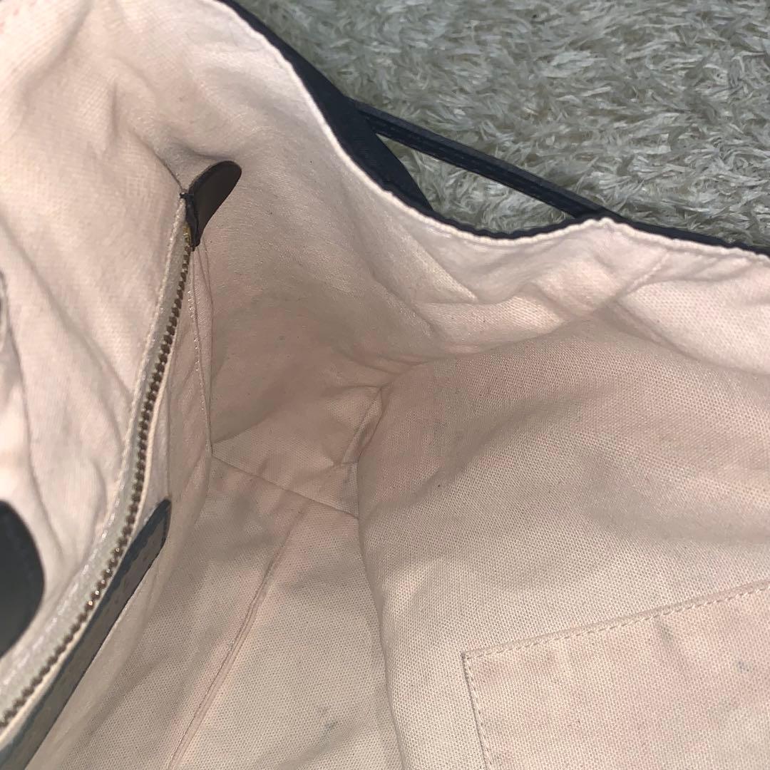 美品✨フェリージ トートバッグ 巾着 ナイロン レザー ブラック