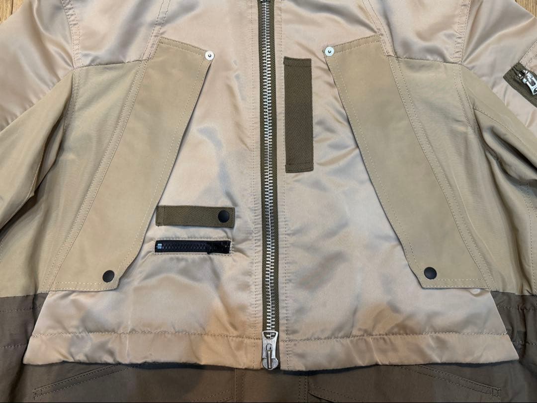 Sacai サカイ ブルゾン　ドッキング　MA-1 ジャケット　フライト