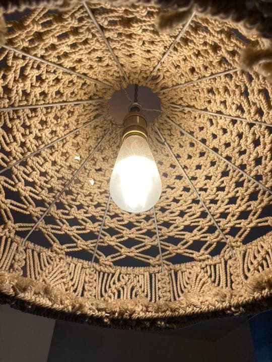 cpcm購入アメリカアンティークマクラメランプ　アクメファニチャー　熊谷隆志