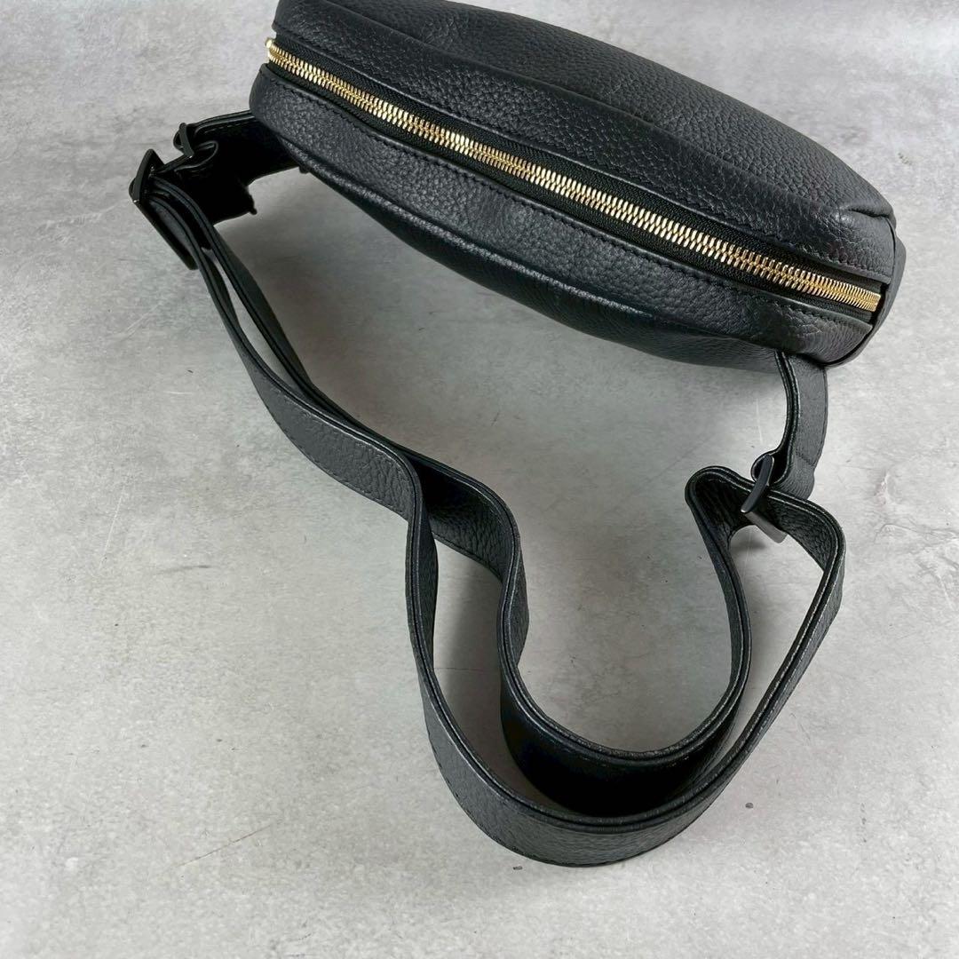極美品 HashTag メンズ ボディバッグ クロスボディ ショルダー ブラック