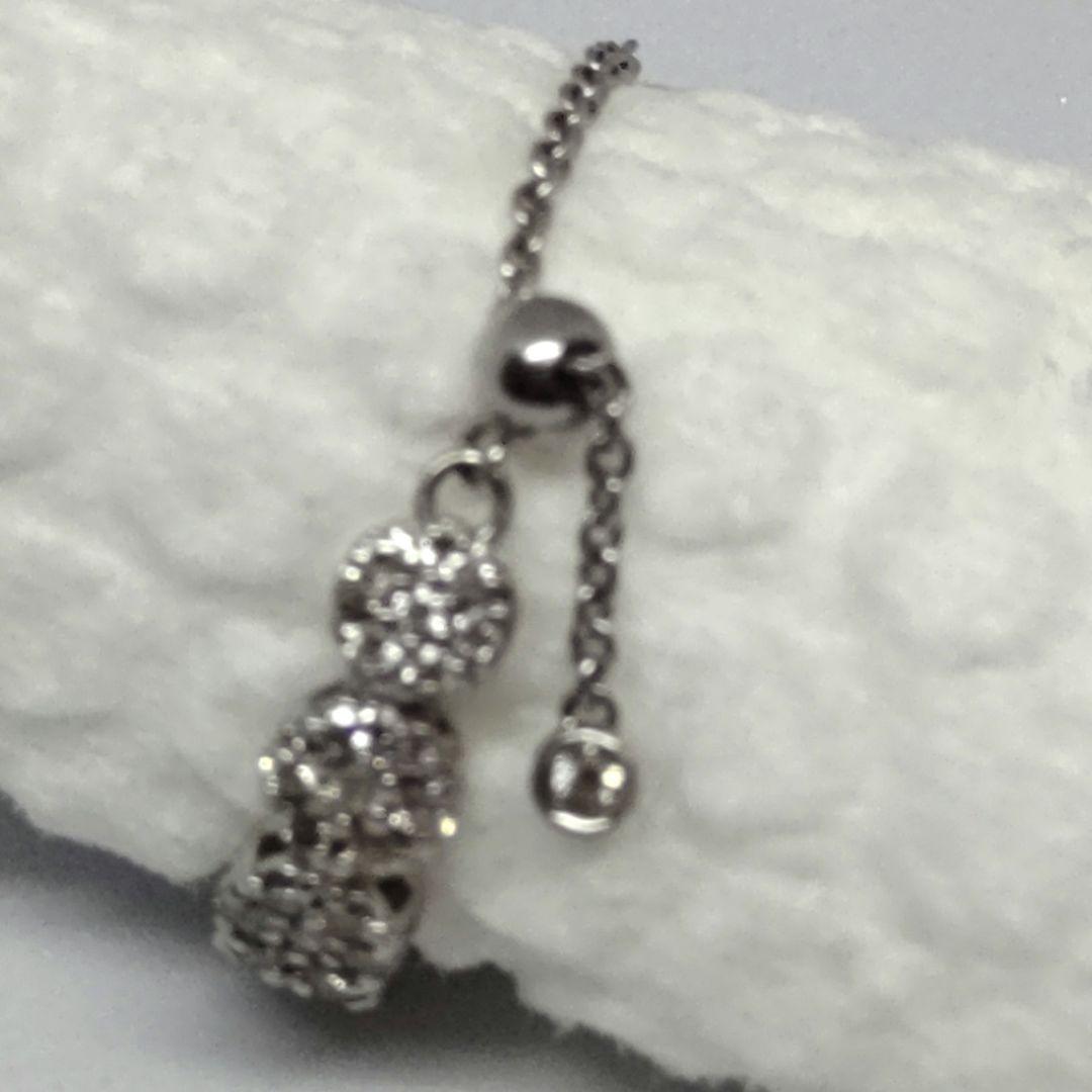 pt950ダイヤモンドチェーンリング0.3ct