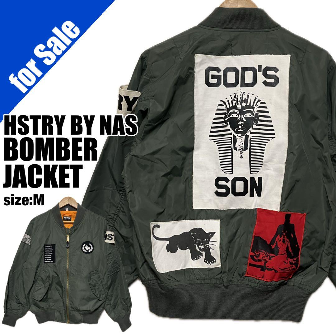 【交渉中】HSTRY BY NAS MA-1 ボンバー ジャケット M ロスコ