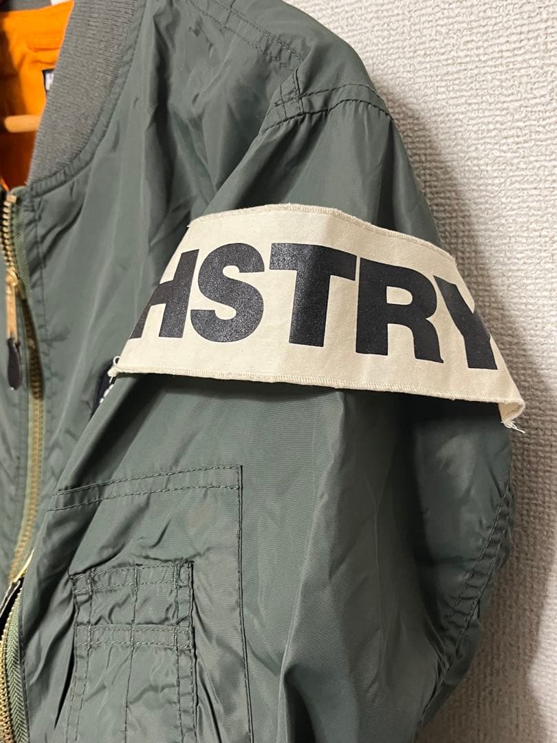 【交渉中】HSTRY BY NAS MA-1 ボンバー ジャケット M ロスコ
