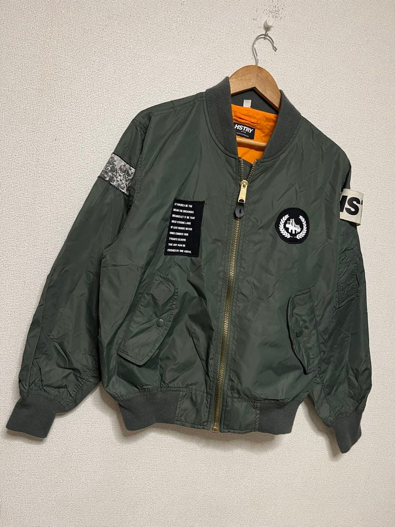 【交渉中】HSTRY BY NAS MA-1 ボンバー ジャケット M ロスコ