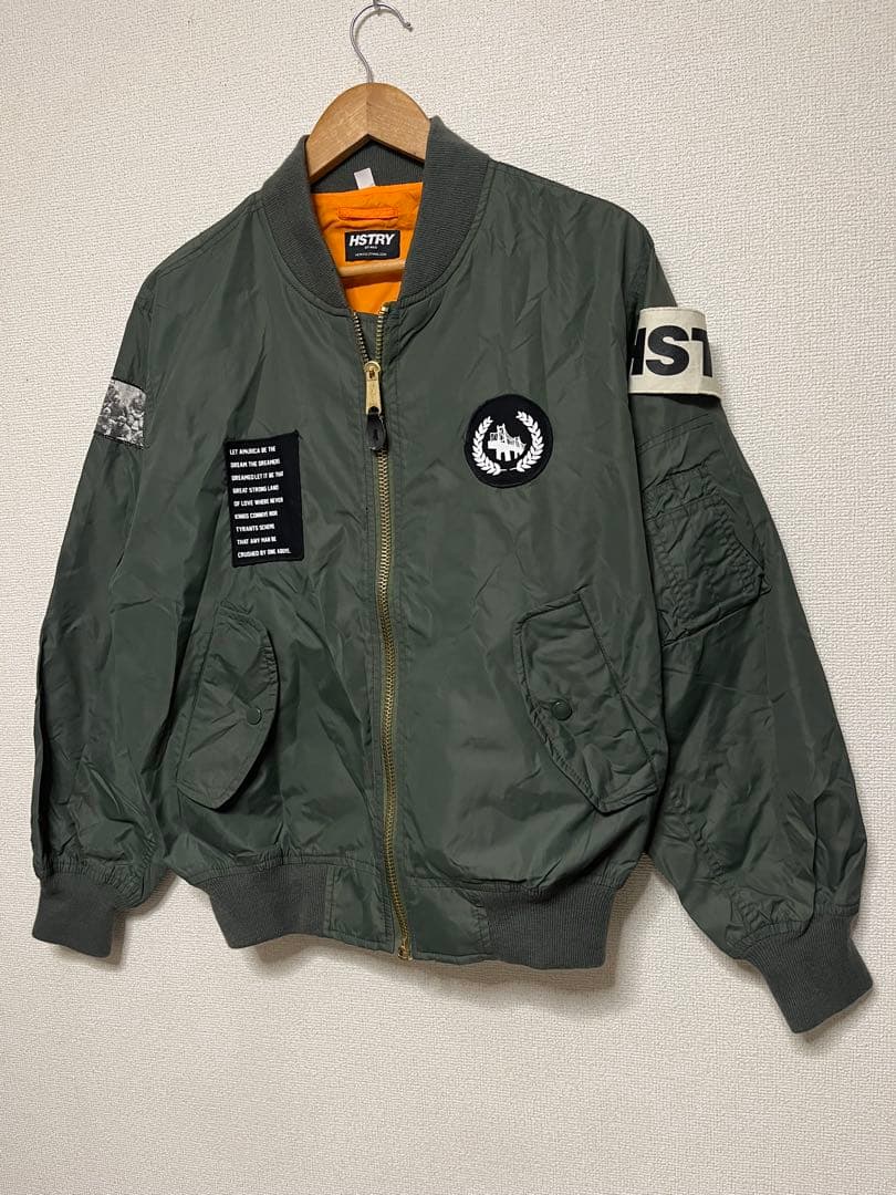 【交渉中】HSTRY BY NAS MA-1 ボンバー ジャケット M ロスコ