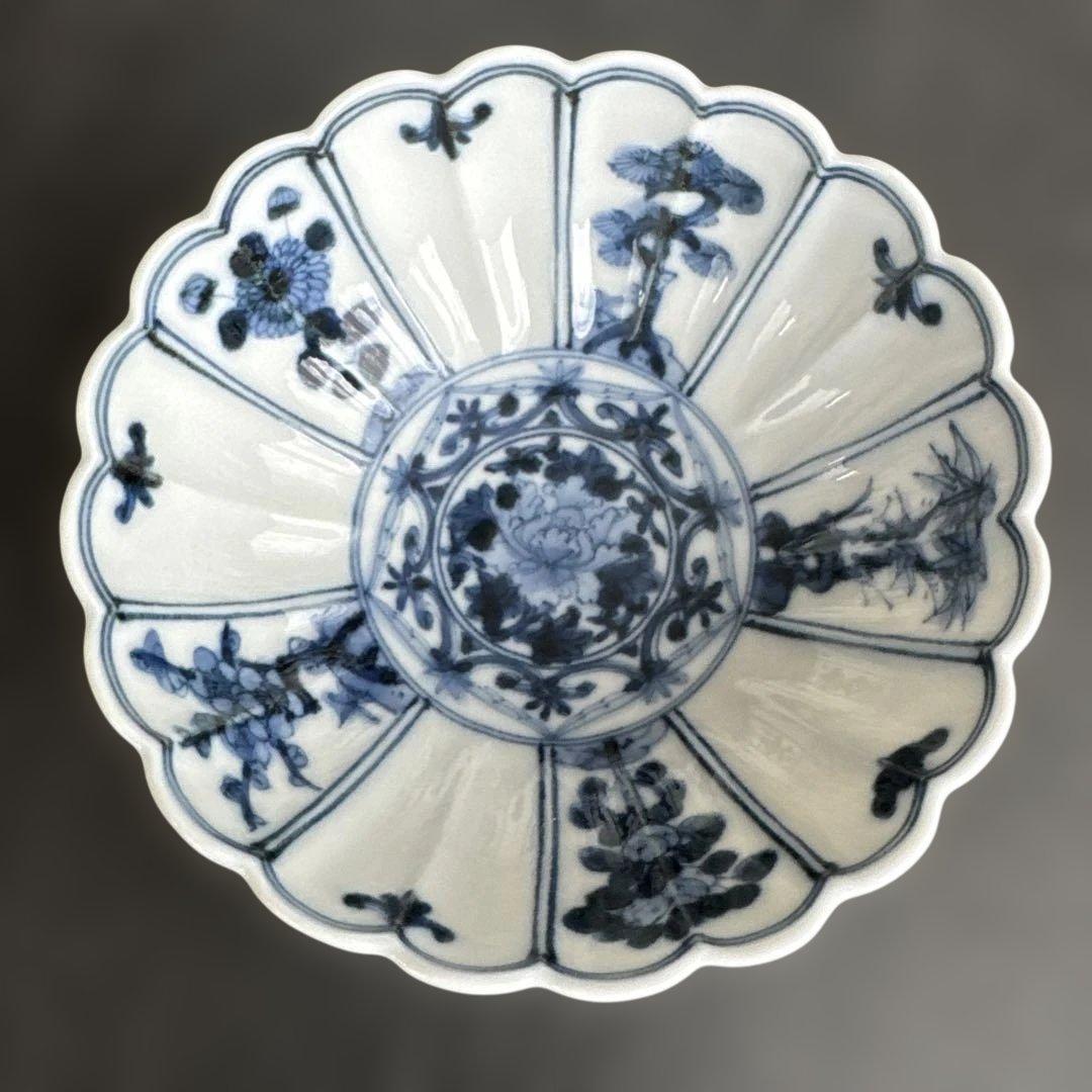 ✨美品✨ 【山本長左】 小付 吉祥樹花文 3客セット