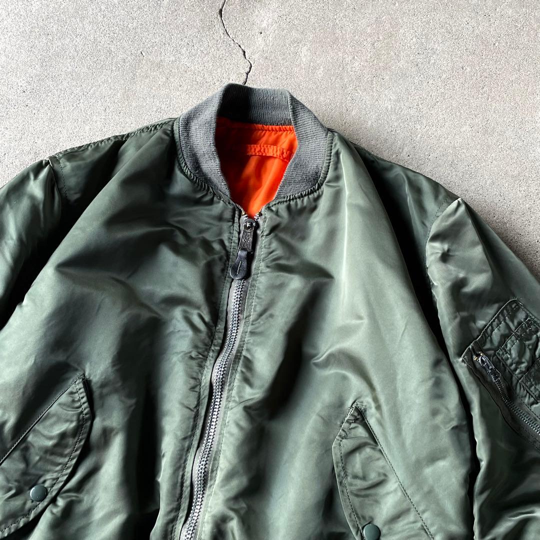 80s USA製 アルファ MA1 flight bomber jacket