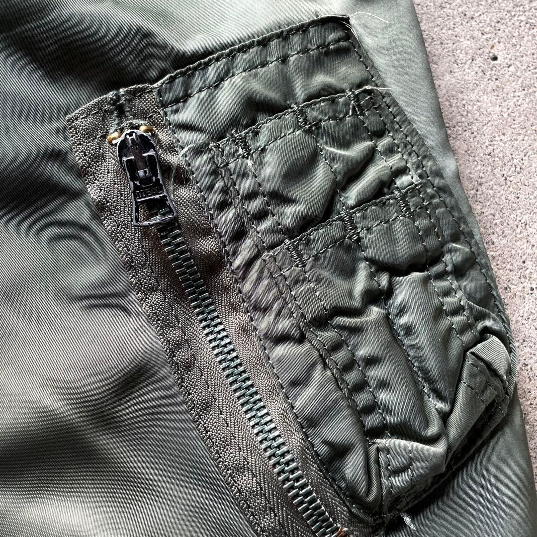 80s USA製 アルファ MA1 flight bomber jacket