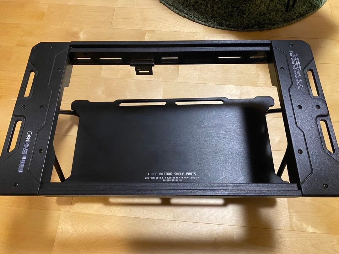 【ON-U LIFE】 ミニバーナーテーブルブラック(BLACK)天板セット