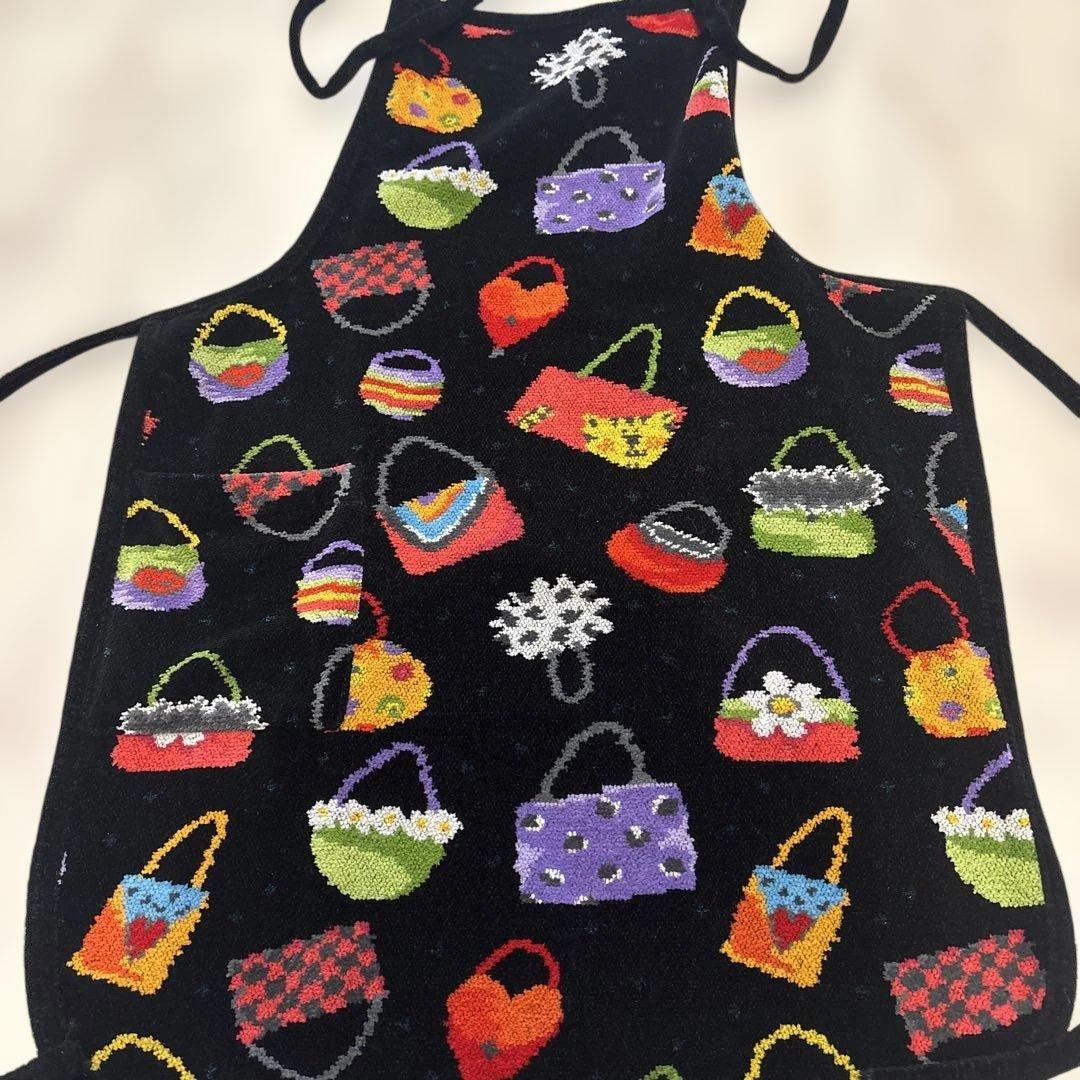 FEILER シェニール織　バッグ柄エプロン