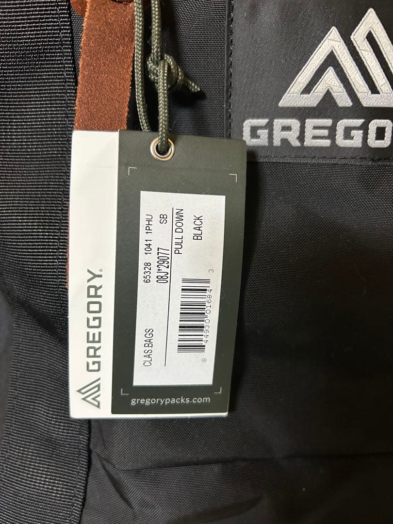 GREGORY PULLDOWN ブラック トートバッグ　12/26まで掲載