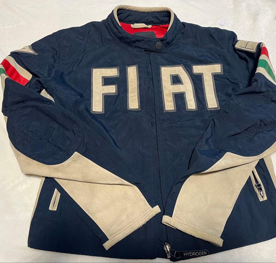 ハイドロゲン　ライダースジャケット FIAT ネイビー 46