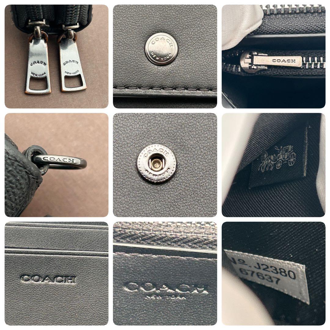 ✨大人気！レア✨ COACH 長財布 オーガナイザー ブラック クラッチバッグ