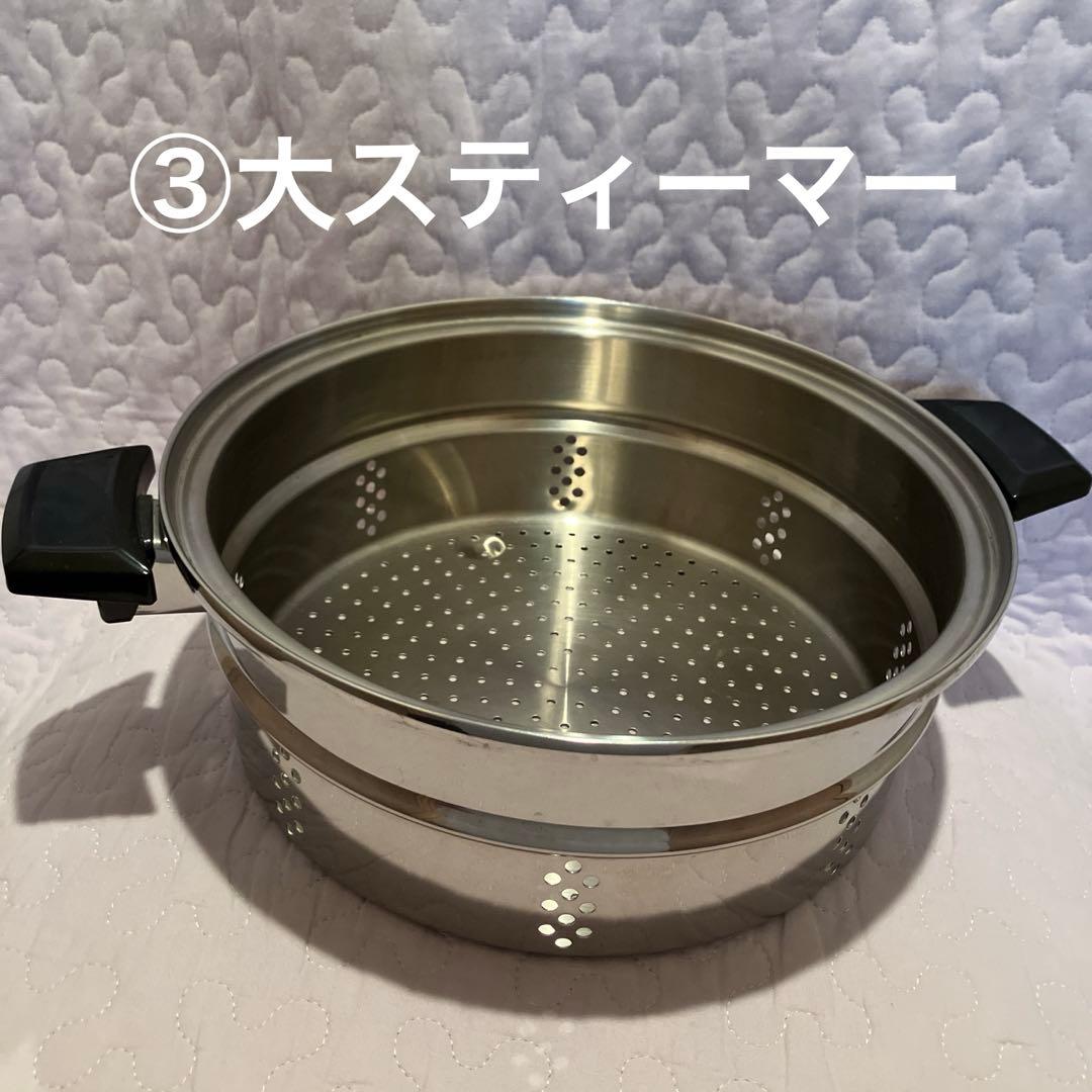 ロイヤルクイーン 6コート(蓋有り),大スティーマー,大ドームカバー等6点セット