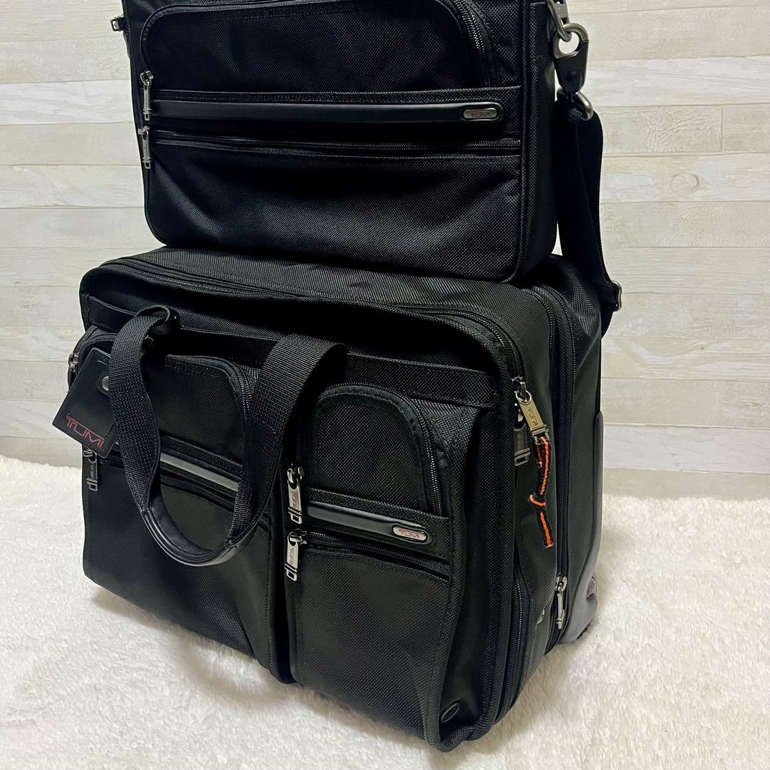 極美品TUMI 2WAYキャリーバッグ ブリーフケース セット T-PASS黒
