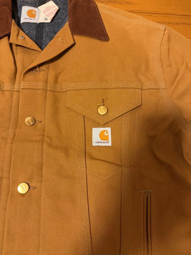 【USA製ヴィンテージ】Carhartt トラッカージャケットサイズ42【レア】