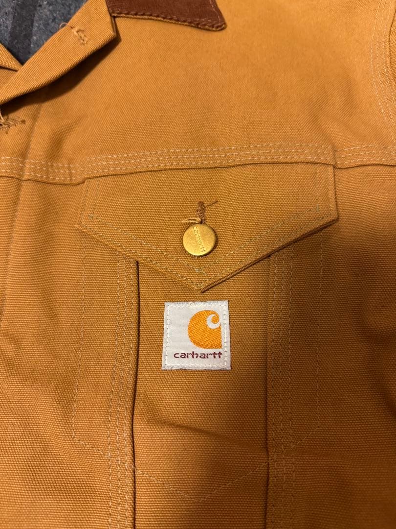 【USA製ヴィンテージ】Carhartt トラッカージャケットサイズ42【レア】