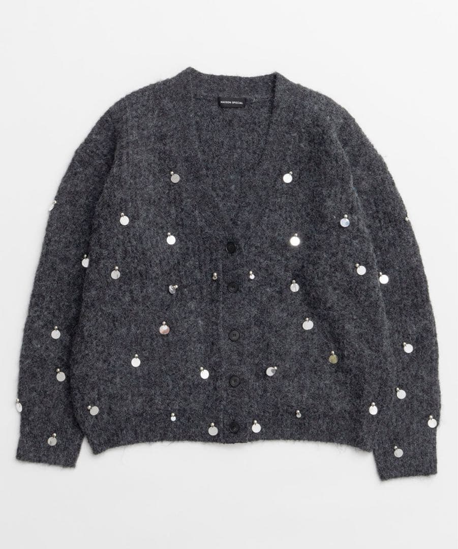 トップス MaisonSpecial Spangle Knit Cardigan