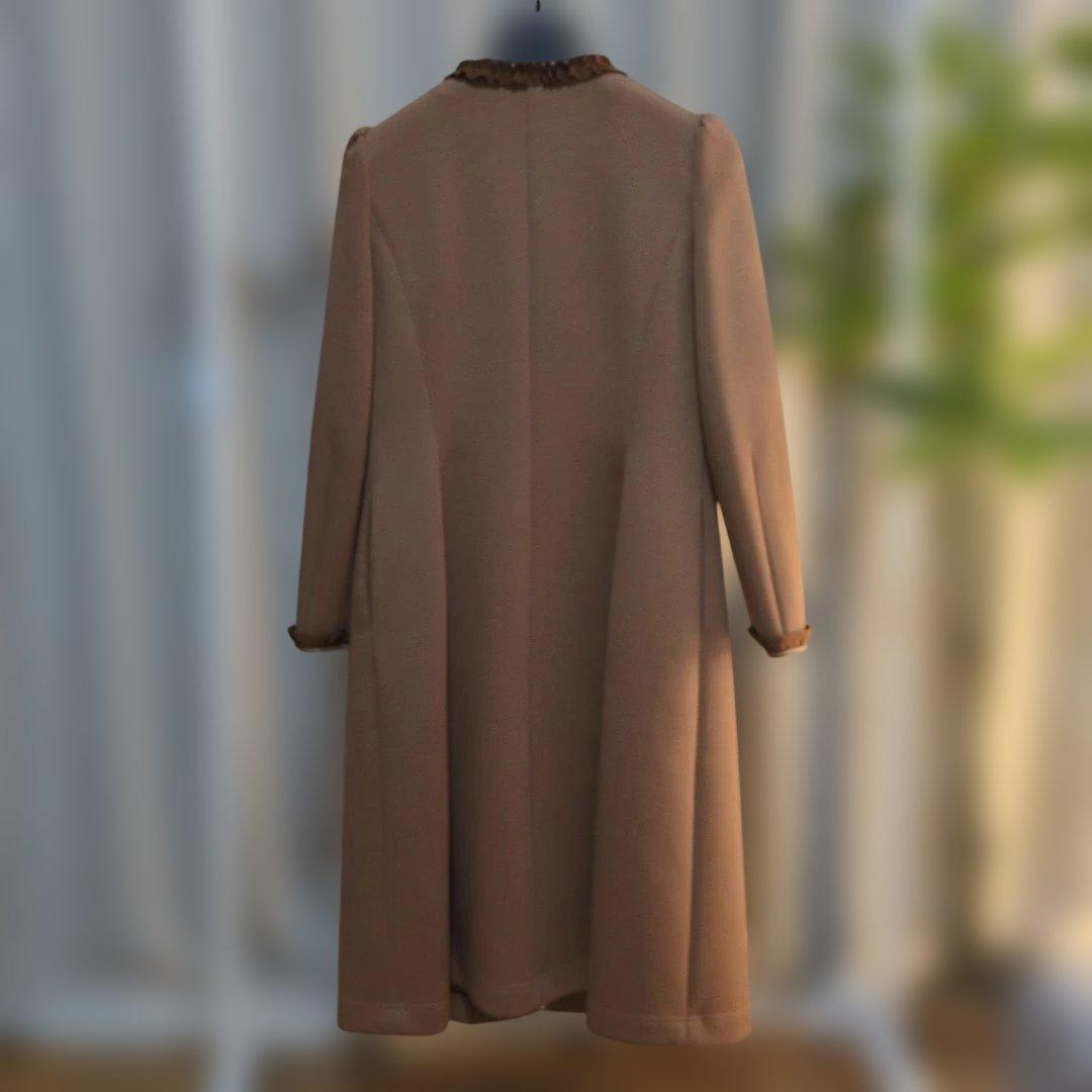 MY GRACY フリル付きロングコート