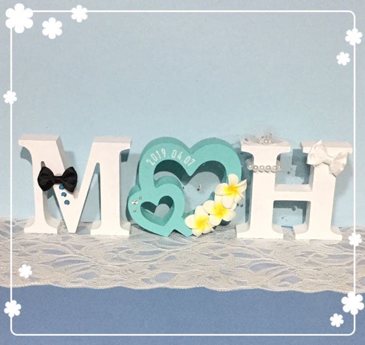 ☆☆☆様確認用♡ウエディングバージョン・イニシャルオブジェ