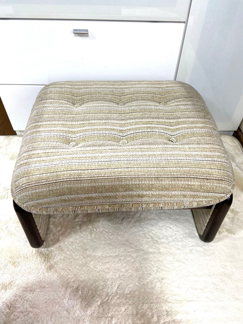【希少品】karimoku オールドカリモク スツール オットマン　2脚セット