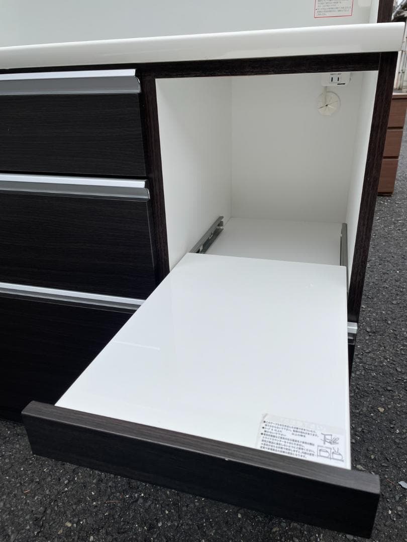 大阪京都限定 美品 ニトリ キッチンボード 食器棚 レジューム120