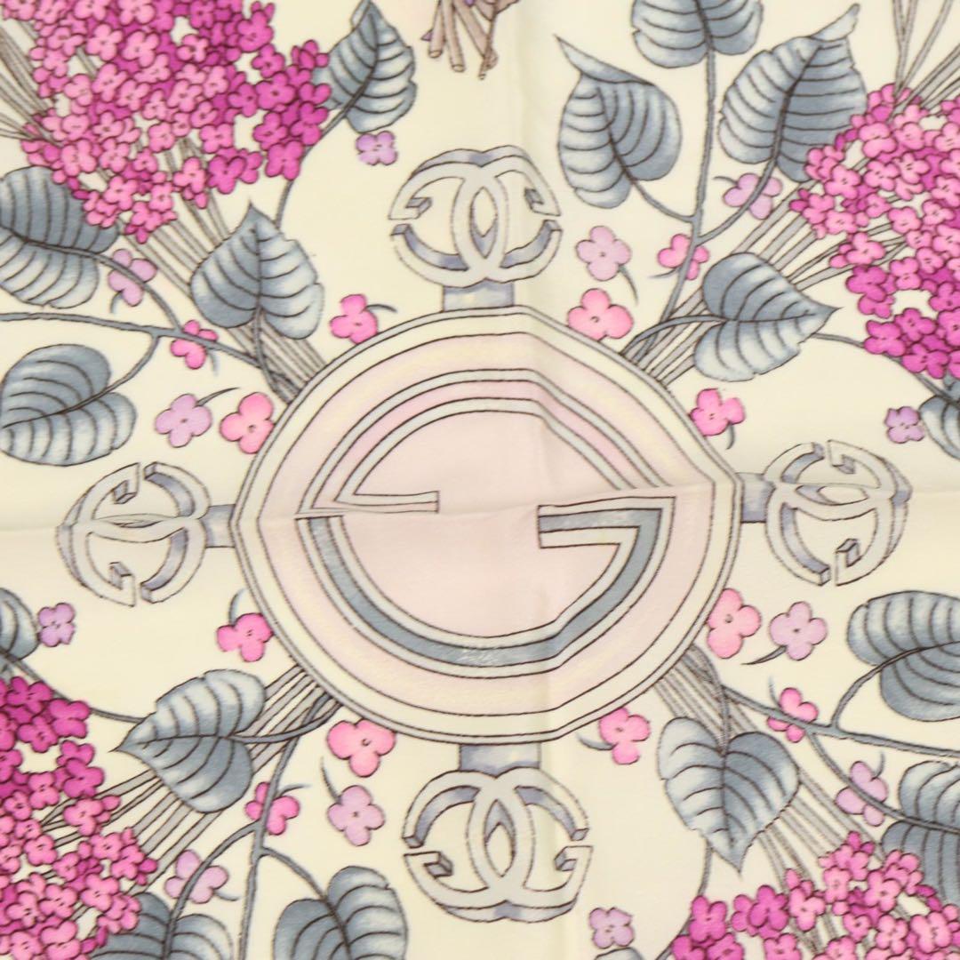 GUCCI グッチ　スカーフ　ヴィンテージ　Vintage　シルク100％　大判
