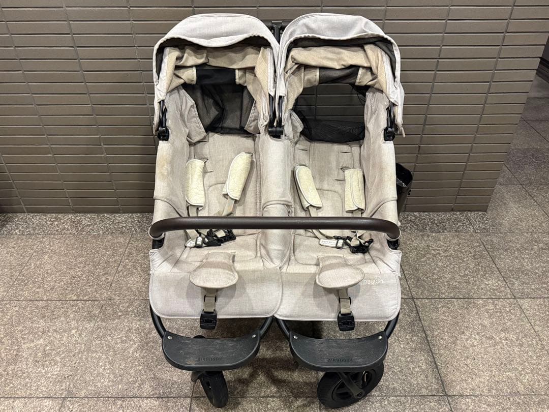 AIR BUGGY エアバギー ココダブル ベビーカー 双子 ベージュ