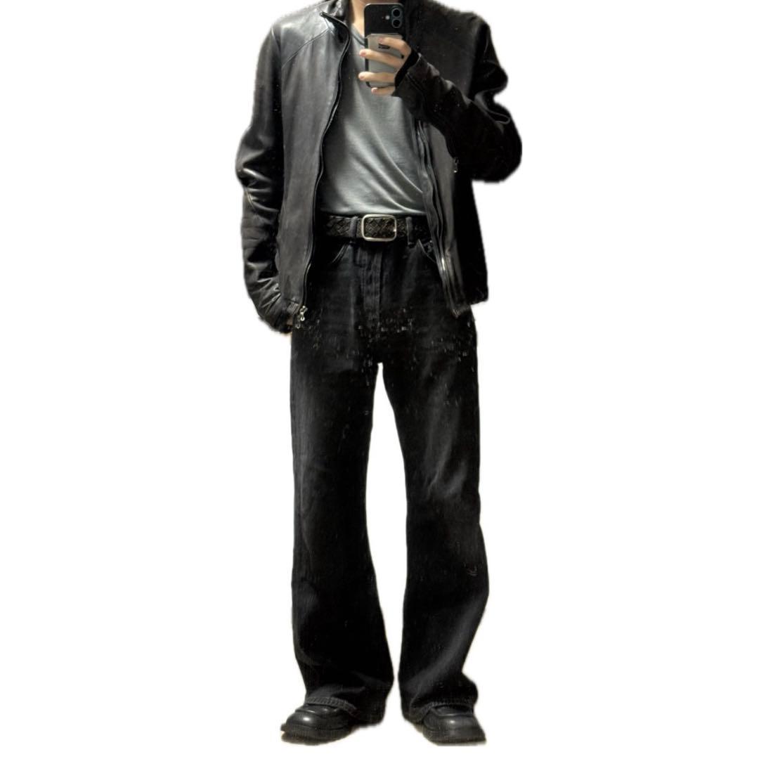 Julius レザージャケット ブラック